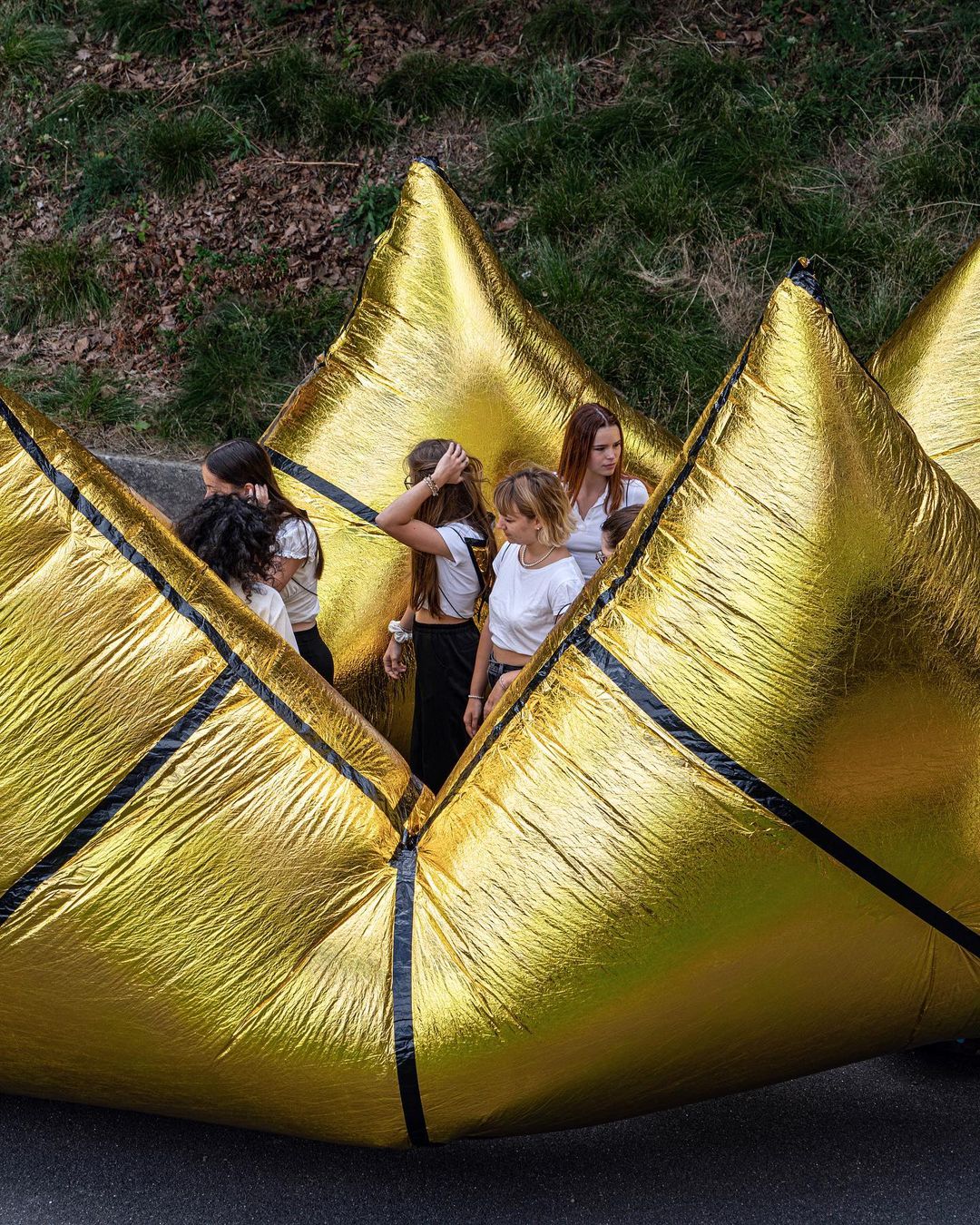 Les volumes gonflables expérimentaux des étudiants de l'ENSAV pour Blow Up en 2022